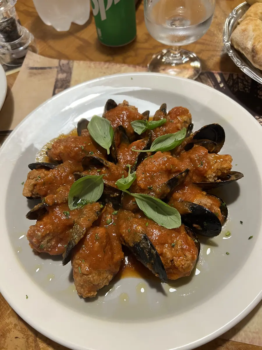 Cozze al pomodoro e basilico